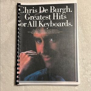 Chris De Burgh Greatest Hits Songbook. All Keyboards